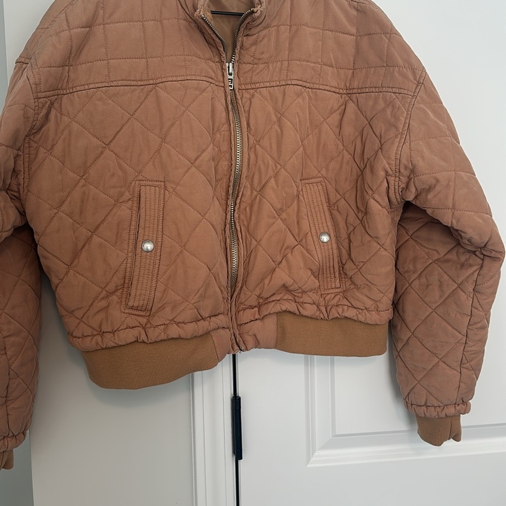 Blank NYC Quilted Jacket Size Large, Color: Camel - Picture 4 of 7